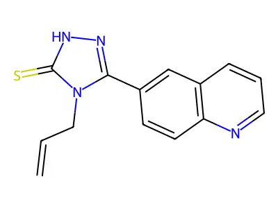 4-(Allyl)-5-(quinol-6-yl)-1,2,4-triazole-3-thiol structure