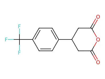 4-[4-(Trifluoromethyl)phenyl]oxane-2,6-dione structure