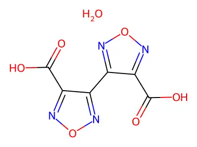 4-(4-carboxy-1,2,5-oxadiazol-3-yl)-1,2,5-oxadiazole-3-carboxylic Acid Hydrate structure