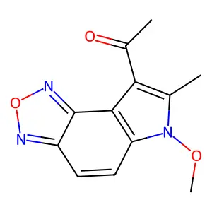 1-(6-Methoxy-7-methyl-6H-[1,2,5]oxadiazolo[3,4-e]indol-8-yl)ethan-1-one structure