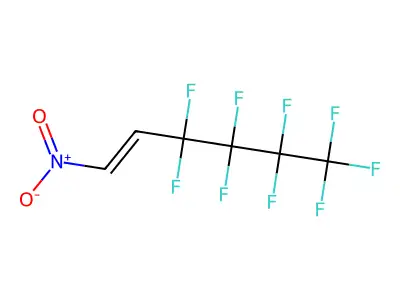 3,3,4,4,5,5,6,6,6-Nonafluoro-1-nitrohex-1-ene structure