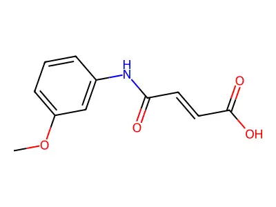 (2Z)-4-[(3-methoxyphenyl)amino]-4-oxobut-2-enoic acid structure