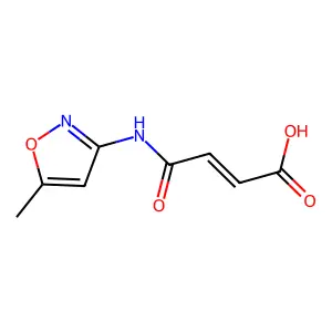 4-[(5-Methyl-1,2-oxazol-3-yl)amino]-4-oxobut-2-enoic acid structure