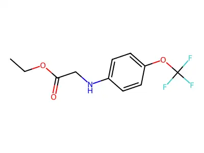 N-(4-(Trifluoromethoxy)phenyl)glycine ethyl ester structure