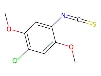 1-Chloro-4-isothiocyanato-2,5-dimethoxybenzene structure