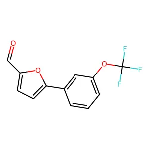 5-[3-(Trifluoromethoxy)phenyl]furan-2-carbaldehyde structure
