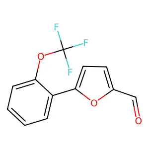 5-[2-(Trifluoromethoxy)phenyl]-2-furaldehyde structure