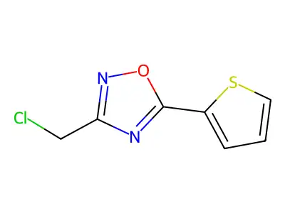 3-(Chloromethyl)-5-(thiophen-2-yl)-1,2,4-oxadiazole structure