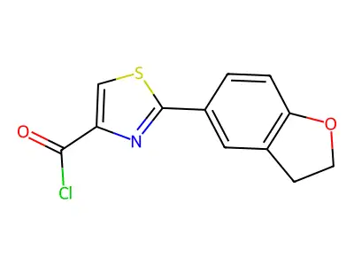 2-(2,3-Dihydro-1-benzofuran-5-yl)-1,3-thiazole-4-carbonyl chloride structure