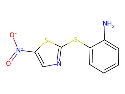 2-(2-Aminophenylthio)-5-nitrothiazole structure