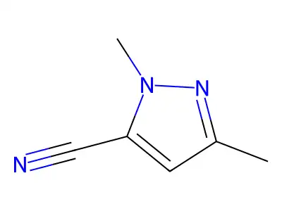 1,3-Dimethyl-1H-pyrazole-5-carbonitrile structure
