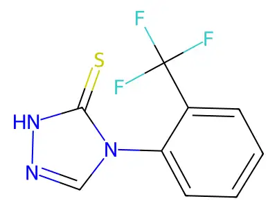 4-[2-(trifluoromethyl)phenyl]-4H-1,2,4-triazole-3-thiol structure