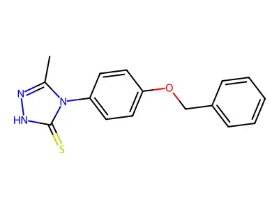 4-[4-(Benzyloxy)phenyl]-5-methyl-4H-1,2,4-triazole-3-thiol structure