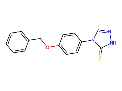 4-(4-(benzyloxy)phenyl)-4H-1,2,4-triazole-3-thiol structure