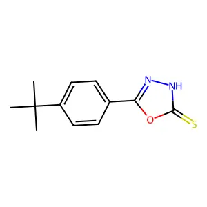 5-(4-Tert-butylphenyl)-1,3,4-oxadiazole-2-thiol structure