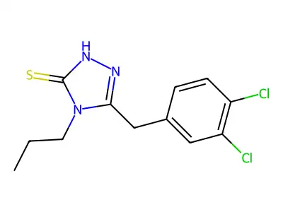 5-(3,4-Dichlorobenzyl)-4-propyl-1,2,4-triazole-3-thiol structure