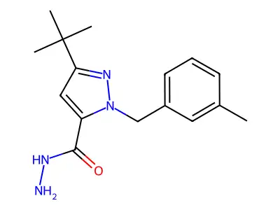 3-(Tert-butyl)-1-(3-methylbenzyl)-1h-pyrazole-5-carbohydrazide structure