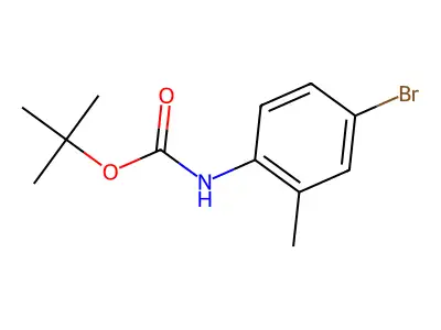 tert-Butyl (4-bromo-2-methylphenyl)carbamate structure
