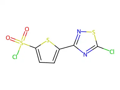 5-(5-chloro-1,2,4-thiadiazol-3-yl)thiophene-2-sulfonyl Chloride structure