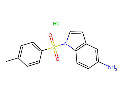 1-Tosyl-1H-indol-5-aminium chloride structure