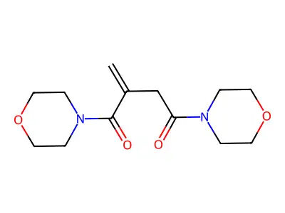 2-Methylidene-1,4-dimorpholinobutane-1,4-dione structure