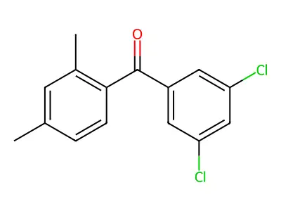 (3,5-Dichlorophenyl)(2,4-dimethylphenyl)methanone structure