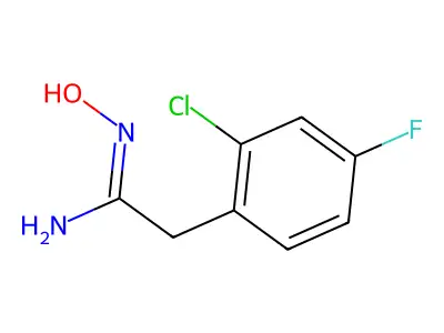 2-Chloro-4-fluorophenylacetamidoxime structure