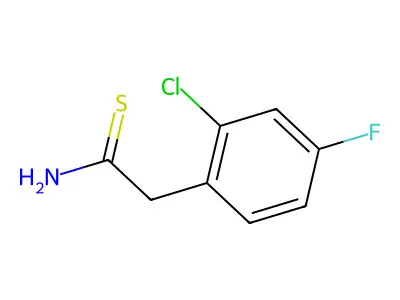 2-(2-Chloro-4-fluorophenyl)ethanethioamide structure