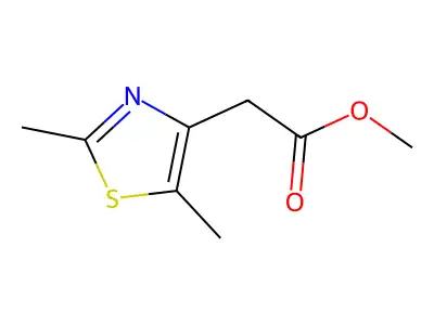 Methyl 2-(2,5-dimethylthiazol-4-yl)acetate structure