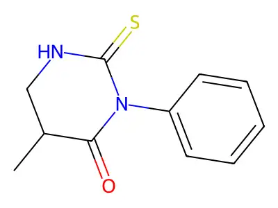 5-Methyl-3-phenyl-2-sulfanylidene-1,3-diazinan-4-one structure