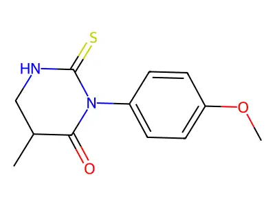 3-(4-Methoxyphenyl)-5-methyl-2-sulfanylidene-1,3-diazinan-4-one structure