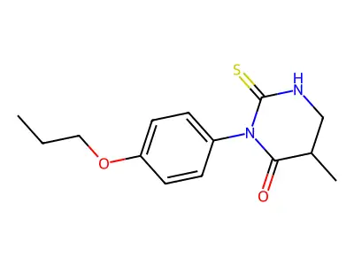 5-Methyl-3-(4-propoxyphenyl)-2-sulfanylidene-1,3-diazinan-4-one structure