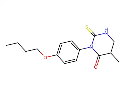 3-(4-Butoxyphenyl)-5-methyl-2-sulfanylidene-1,3-diazinan-4-one structure