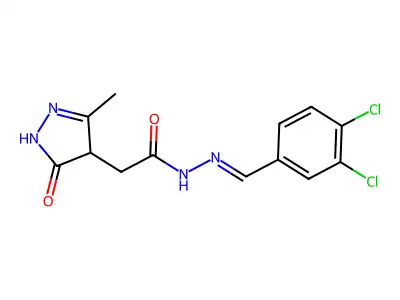 C13H12Cl2N4O2 structure