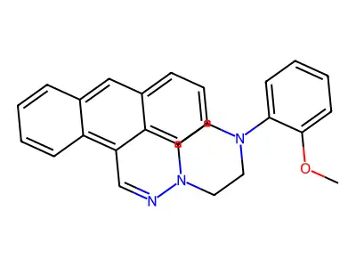 N-(9-Anthrylmethylene)-4-(2-methoxyphenyl)-1-piperazinamine structure