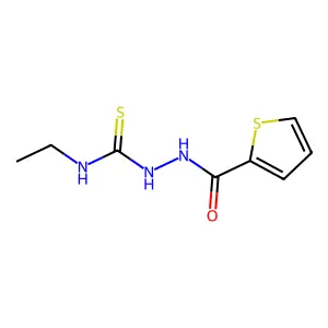 N-ethyl-2-(2-thienylcarbonyl)hydrazinecarbothioamide structure