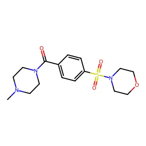 4-Methylpiperazinyl 4-(morpholin-4-ylsulfonyl)phenyl ketone structure