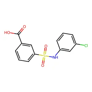 3-[(3-Chlorophenyl)sulfamoyl]benzoic acid structure