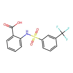 2-(([3-(Trifluoromethyl)phenyl]sulfonyl)amino)benzoic acid structure