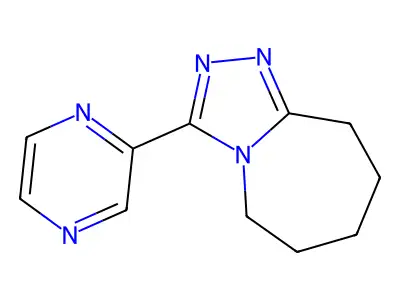 6,7,8,9-Tetrahydro-3-(2-pyrazinyl)-5H-1,2,4-triazolo[4,3-a]azepine structure