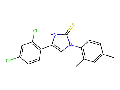 4-(2,4-Dichlorophenyl)-1-(2,4-dimethylphenyl)-1,3-dihydro-2H-imidazole-2-thione structure