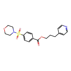 3-(Pyridin-4-yl)propyl 4-(morpholinosulfonyl)benzoate structure