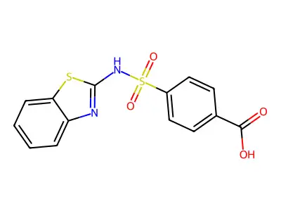 4-(Benzothiazol-2-ylsulfamoyl)-benzoic acid structure