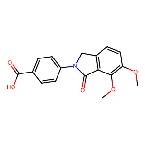 4-(6,7-Dimethoxy-1-oxoisoindolin-2-yl)benzoic acid structure