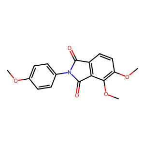 4,5-Dimethoxy-2-(4-methoxyphenyl)isoindole-1,3-dione structure