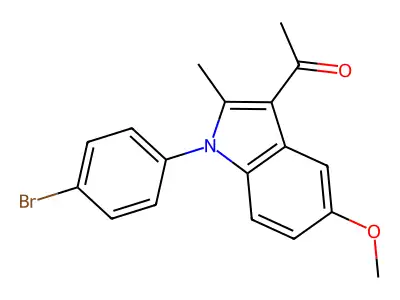 1-[1-(4-Bromophenyl)-5-methoxy-2-methylindol-3-yl]ethanone structure
