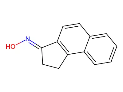 N-(1,2-dihydrocyclopenta[a]naphthalen-3-ylidene)hydroxylamine structure