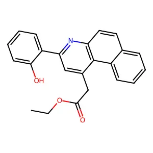 [3-(2-Hydroxy-phenyl)-benzo[f]quinolin-1-yl]-acetic acid ethyl ester structure