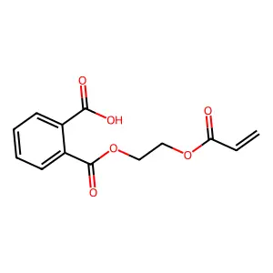 1,2-Benzenedicarboxylic acid, 1-(2-((1-oxo-2-propen-1-yl)oxy)ethyl) ester structure