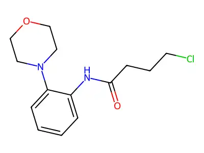 4-chloro-N-(2-morpholinophenyl)butanamide structure